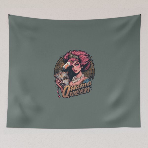 Item preview, Drama queen flamingo retro designed and sold by Dospart.