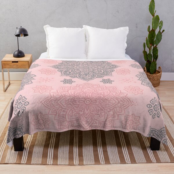 Item preview, Pink and Grey Mandala Seamless Pattern designed and sold by SassyArtistry.
