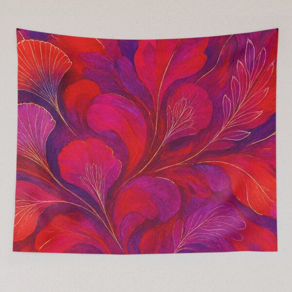 Item preview, Golden flowers in a flood of color designed and sold by Sigtrix.