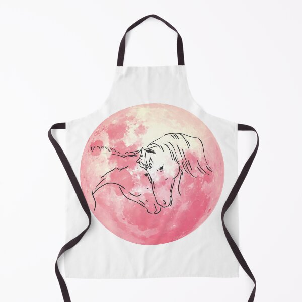 Item preview, Two Horses Under the Full Moon – Elegant Night Scene Design designed and sold by Merymer.
