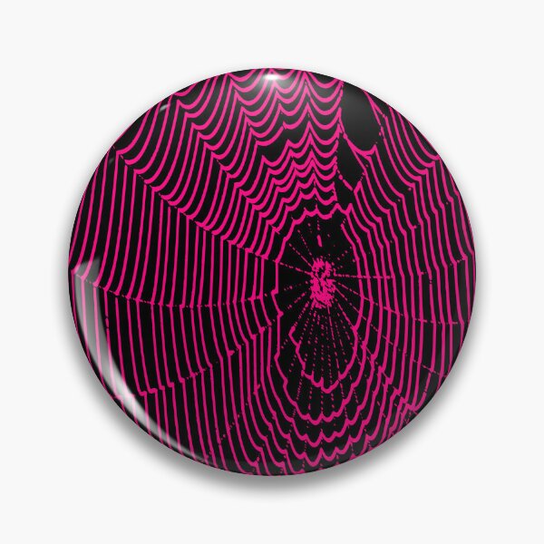 Item preview, Artistic Halloween Spider Cobweb Doodle In Pink designed and sold by taiche.