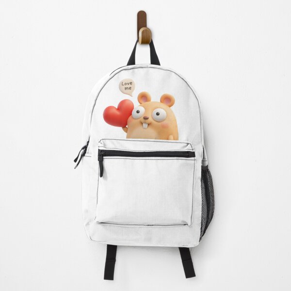Item preview, Love Me Hamster – Cute 3D Cartoon Character with Heart designed and sold by JJONGKO.