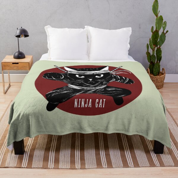 Item preview, Ninja cat with katana designed and sold by tobesreew.