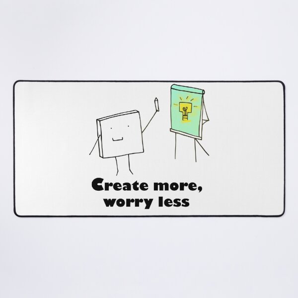 Item preview, Create more, worry less designed and sold by A&O Boutique.