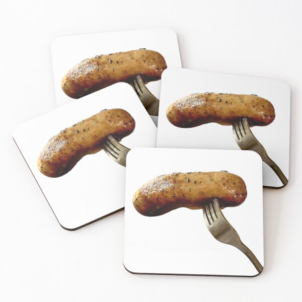 Item preview, Tasty Sausage on a Fork designed and sold by THEFABULOUSEGGS.