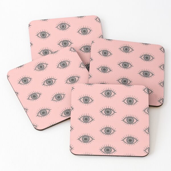 Item preview, All Seeing Eye Seamless Pattern on Pink designed and sold by SassyArtistry.