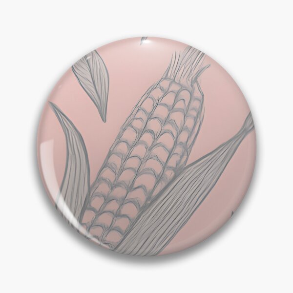 Item preview, Grey Corn Cob Seamless Pattern on Pink designed and sold by SassyArtistry.