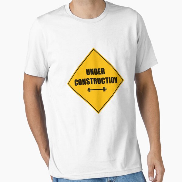 Item preview, Under construction sign - barbell designed and sold by darrensurrey.
