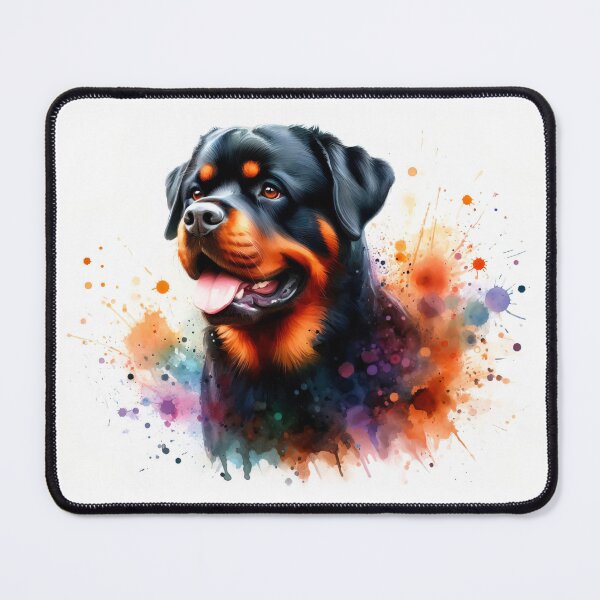 Item preview,  Rottweiler Watercolor Portrait designed and sold by paulrommer.
