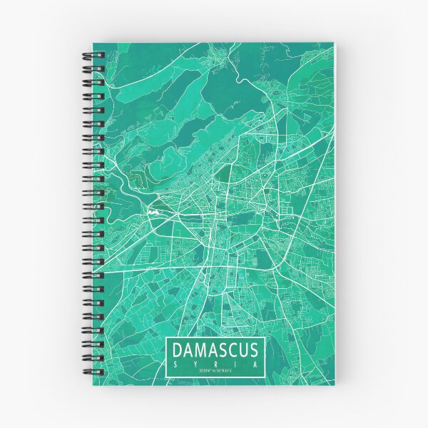 Item preview, Damascus City Map of Syria - Watercolor designed and sold by deMAP.