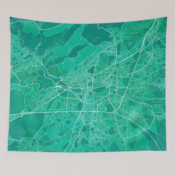 Item preview, Damascus City Map of Syria - Watercolor designed and sold by deMAP.