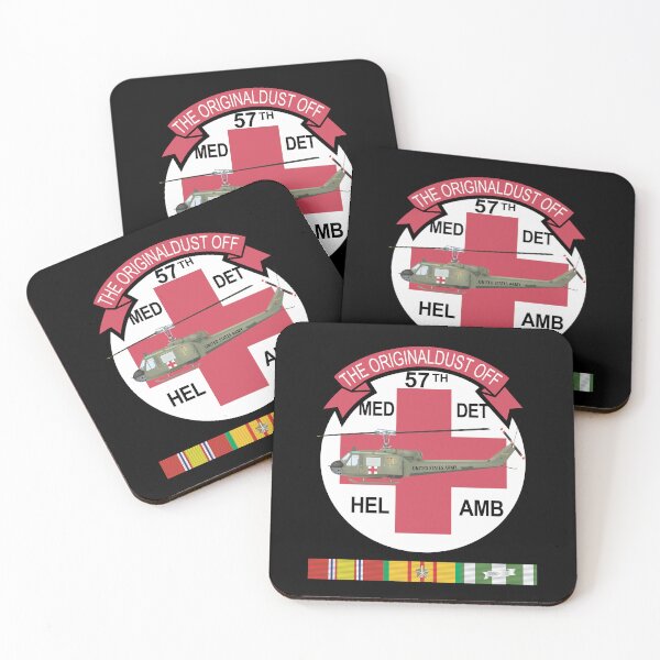Item preview, Army - 57th Medical Co - Original Dustoff - Vietnam w Pilot Wings w VN SVC X 300 designed and sold by Military Insignia Products.