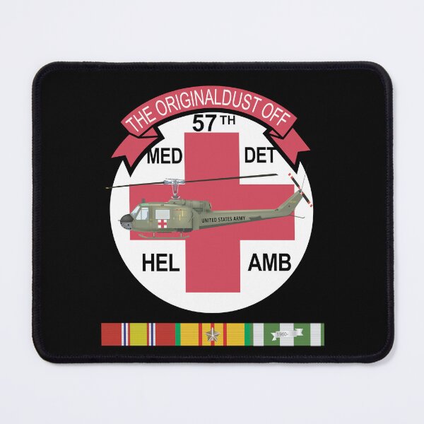 Item preview, Army - 57th Medical Co - Original Dustoff - Vietnam w Pilot Wings w VN SVC X 300 designed and sold by Military Insignia Products.