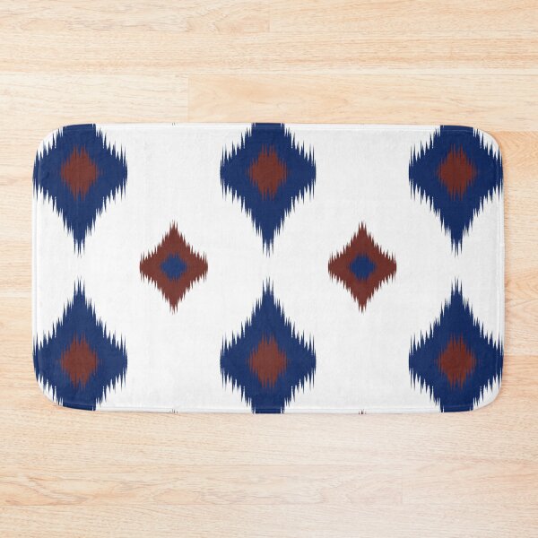 Item preview, Blue and red Geometric Ikat Seamless Pattern designed and sold by Onulodesign.
