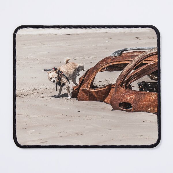 Item preview, Strahan Beach Piss-Take - Cheeky Dog Marks Rusty Wreck designed and sold by taspaul.