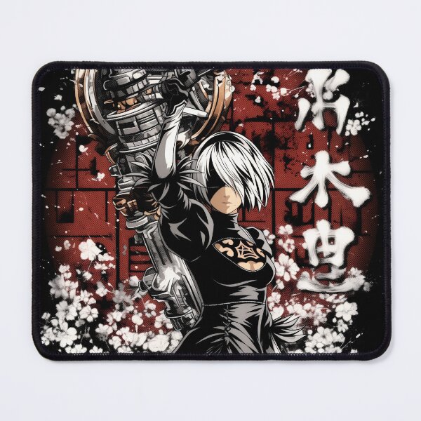 Item preview, 2B Nier Cybernetic Android Warrior Fan Art - Futuristic Blade Maiden Graphic Tee Design designed and sold by Senpaiwaves.