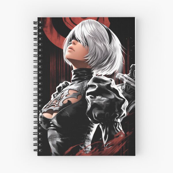 Item preview, 2B Nier Cybernetic Android Warrior Fan Art - Futuristic Blade Maiden Graphic Tee Design designed and sold by Senpaiwaves.