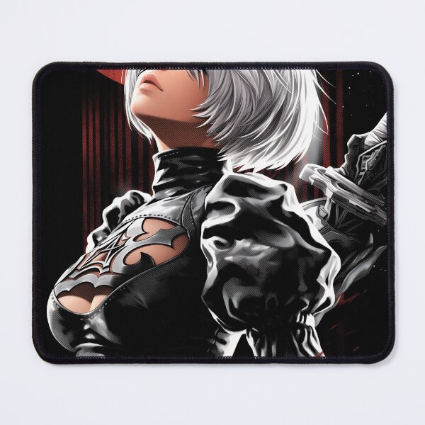 Item preview, 2B Nier Cybernetic Android Warrior Fan Art - Futuristic Blade Maiden Graphic Tee Design designed and sold by Senpaiwaves.