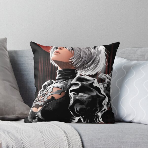 Item preview, 2B Nier Cybernetic Android Warrior Fan Art - Futuristic Blade Maiden Graphic Tee Design designed and sold by Senpaiwaves.