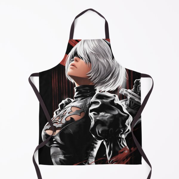 Item preview, 2B Nier Cybernetic Android Warrior Fan Art - Futuristic Blade Maiden Graphic Tee Design designed and sold by Senpaiwaves.
