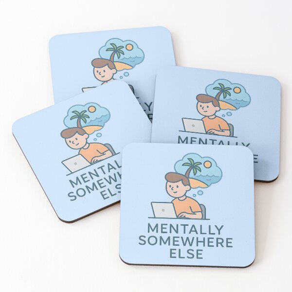 Item preview, Mentally Somewhere Else – Funny Beach Daydreamer Design designed and sold by domi199834.