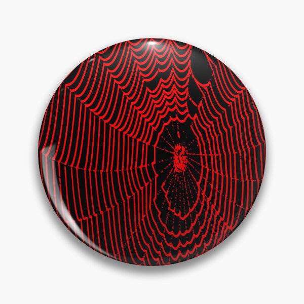Item preview, Artistic Halloween Spider Cobweb Doodle In Red designed and sold by taiche.
