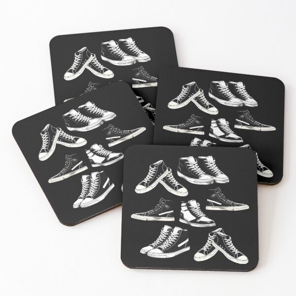 Item preview, Black and White Sneakers | Vintage Aesthetic designed and sold by UnhingedBird.