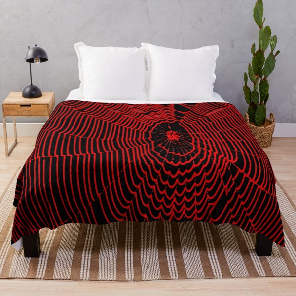 Item preview, Artistic Halloween Spider Cobweb Doodle In Red designed and sold by taiche.