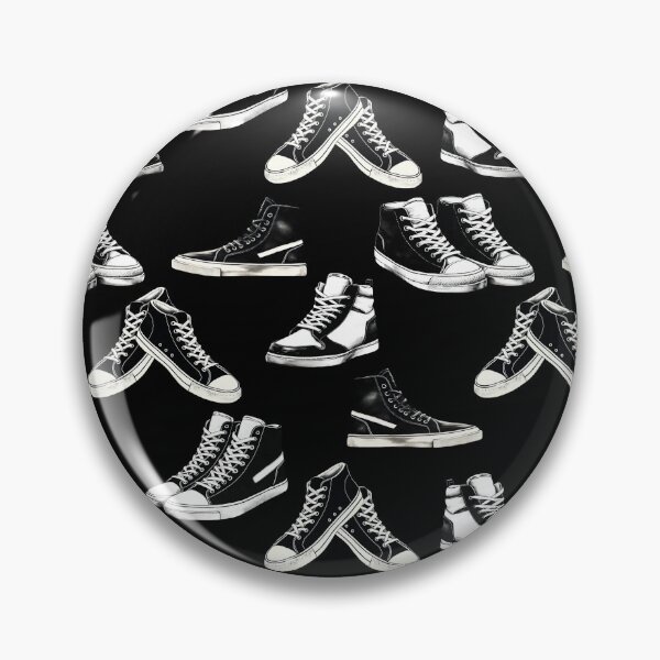 Item preview, Black and White Sneakers | Vintage Aesthetic designed and sold by UnhingedBird.