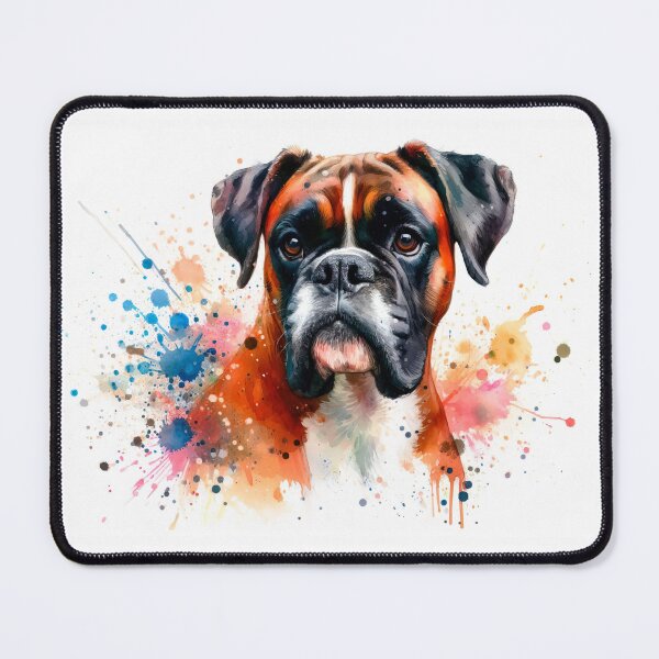 Item preview, Boxer Watercolor Portrait designed and sold by paulrommer.