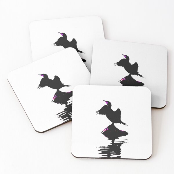 Item preview, Cormorant with Cerise Highlights designed and sold by derbyshireduck.