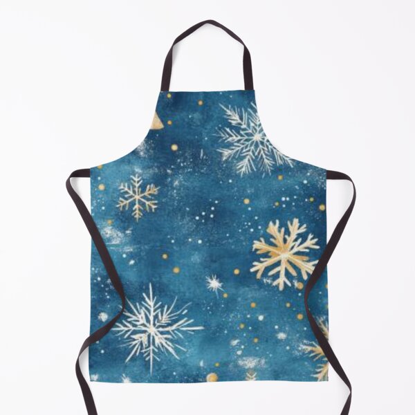 Artikelvorschau, Wunderliches Weihnachtsmuster in Weiß und Blau mit Schneefall im Winter – Festliches Weihnachtsdesign entworfen und verkauft von cocomelon168.