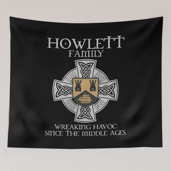 Item preview, Howlett Family Crest – Medieval Heritage Emblem for Ancestry Lovers & Vintage Style Fans designed and sold by 9X FR.