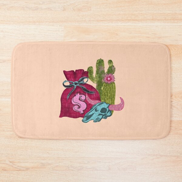 Item preview, Money Bag with Cacti and Bull Skull designed and sold by pinkyfish1010.