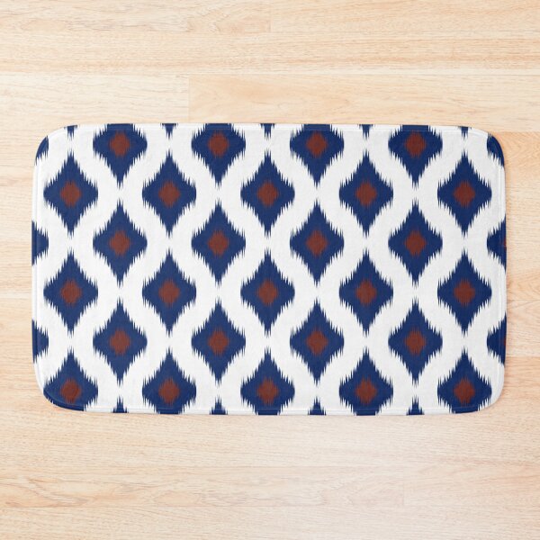 Item preview, Blue and red Geometric Ikat Seamless Pattern designed and sold by Onulodesign.
