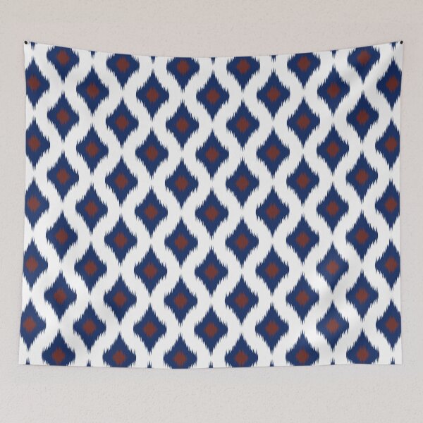 Item preview, Blue and red Geometric Ikat Seamless Pattern designed and sold by Onulodesign.