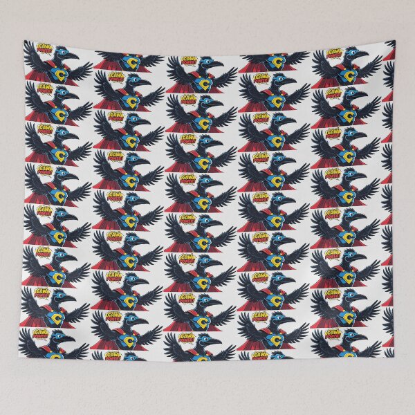 Item preview, Caw Power – Superhero Crow Cartoon designed and sold by Azrael's Abstract.