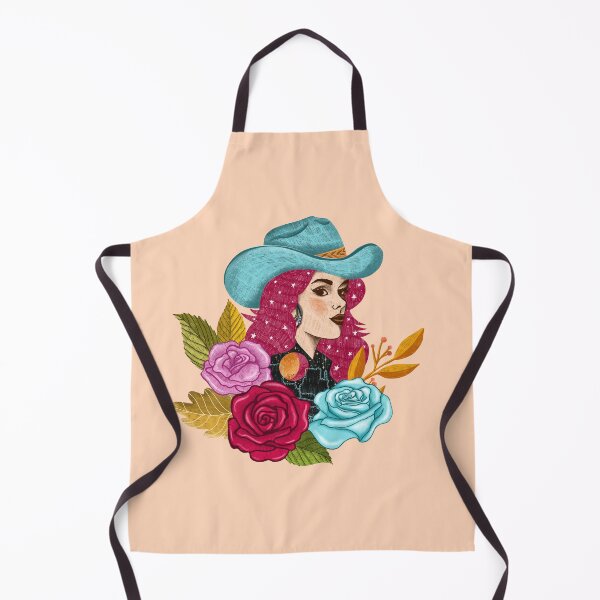 Item preview, Colorful Cowgirl with Roses designed and sold by pinkyfish1010.