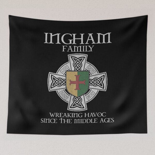 Item preview, Ingham Family Crest – Medieval Heritage Emblem for Ancestry Lovers & Vintage Style Fans designed and sold by 9X FR.