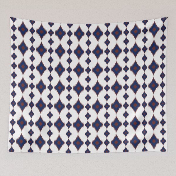 Item preview, Blue and red Geometric Ikat Seamless Pattern designed and sold by Onulodesign.