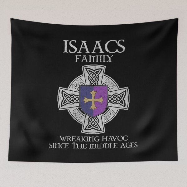 Item preview, Isaacs Family Crest – Medieval Heritage Emblem for Ancestry Lovers & Vintage Style Fans designed and sold by 9X FR.