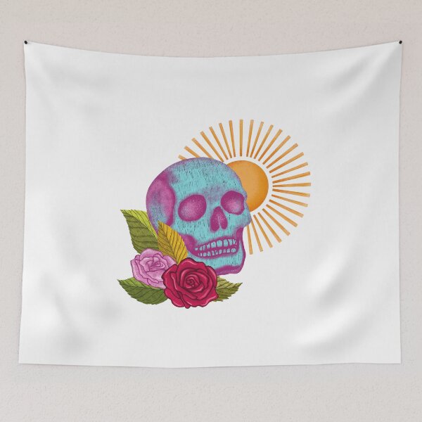 Item preview, Western Skull with Sun designed and sold by pinkyfish1010.