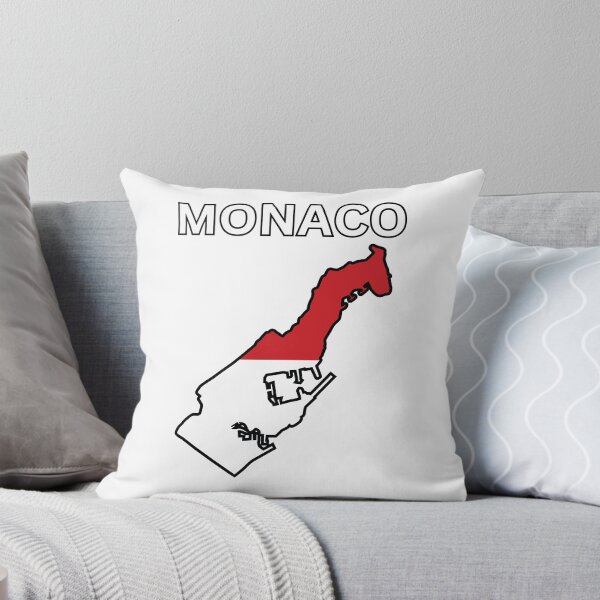 Artikelvorschau, Monaco Flagge Karte entworfen und verkauft von atomstartup.