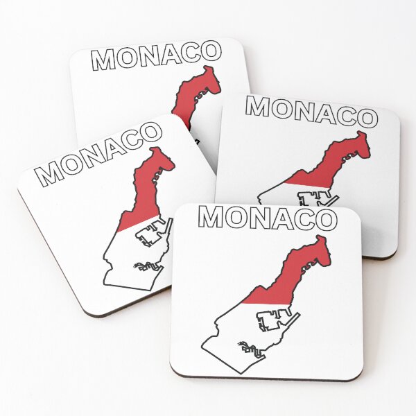 Item preview, Monaco Flag Map designed and sold by atomstartup.