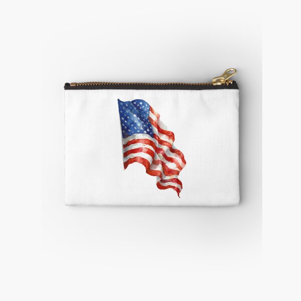 Item preview, Artistic Watercolor Waving Flag – USA designed and sold by TomiMono.