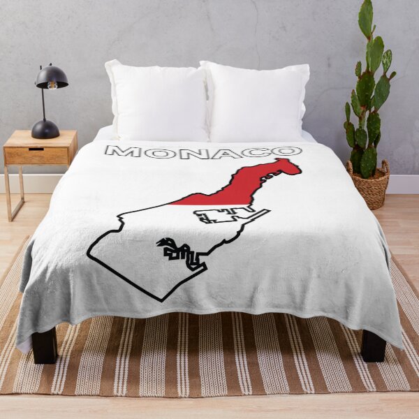 Artikelvorschau, Monaco Flagge Karte entworfen und verkauft von atomstartup.
