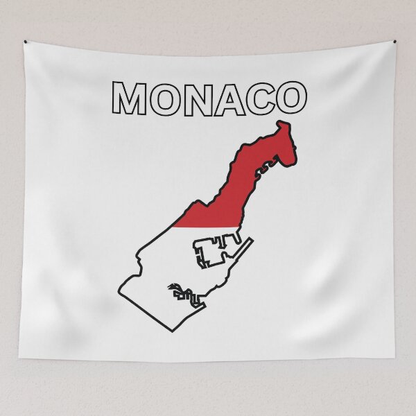 Item preview, Monaco Flag Map designed and sold by atomstartup.