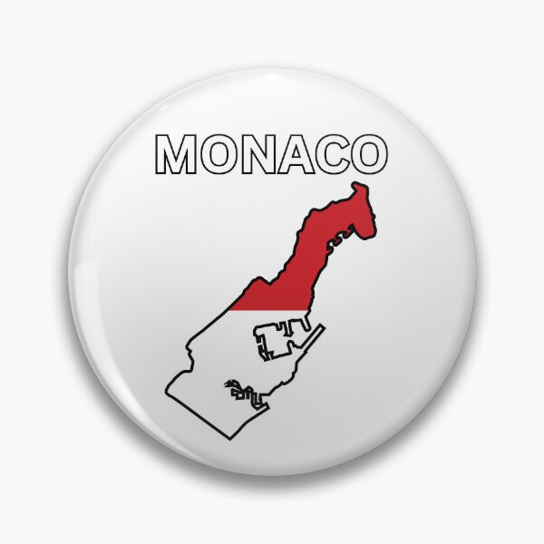 Item preview, Monaco Flag Map designed and sold by atomstartup.
