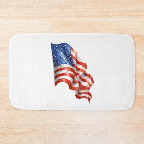Item preview, Artistic Watercolor Waving Flag – USA designed and sold by TomiMono.