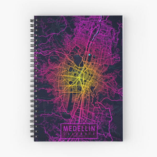 Item preview, Medellin City Map of Colombia - Neon designed and sold by deMAP.